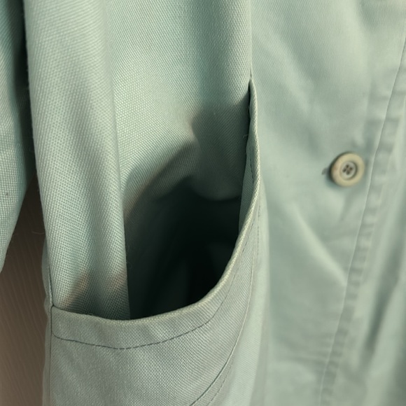 Vintage 70s 80s London Fog Trench Coat Women’s Turquoise Lined - Picture 7 of 11